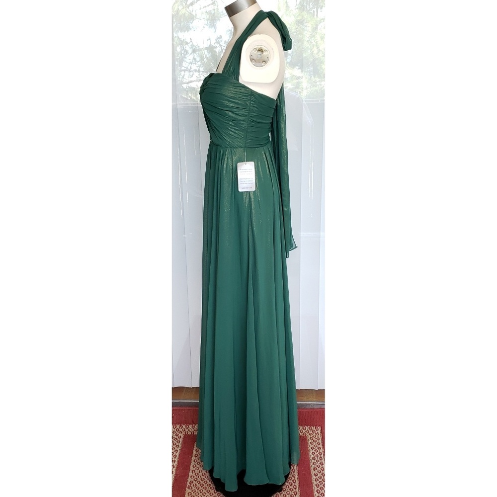 JENNY YOO formal bridesmaid prom lux shimmer dress - Picture 2 of 8